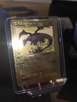 Pokemon Shining Charizard Gold Foil Fan Art Card 107/105 - Image 1