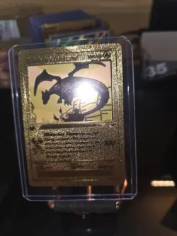 Pokemon Shining Charizard Gold Foil Fan Art Card 107/105 - Image 2