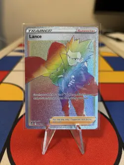 Lance 206/195 Holo Secret Rare Trainer SWSH Silver Tempest Pokemon TCG NM Card - Image 1
