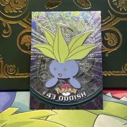 Oddish #43 Topps Chrome Pokemon Card LP + - Image 1