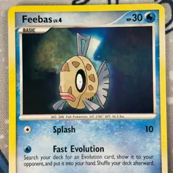 Feebas 67/106 Non Holo Diamond and Pearl Great Encounters Pokemon Card LP/NM - Image 2