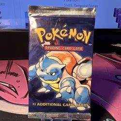 Wizards of the Coast Pokemon TCG Base Set Blastoise Booster Pack 11 Cards - Image 2