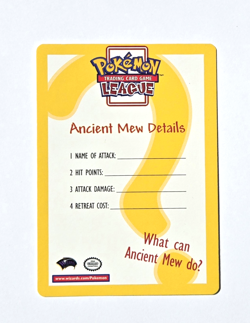 Ancient Mew PROMO 10 INSERT Card Pokemon Movie 2000: The Power of One NM/MINT - Image 2