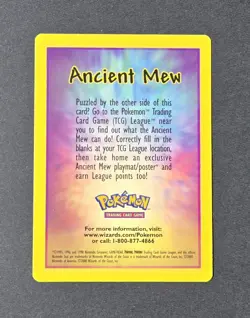 Ancient Mew PROMO 10 INSERT Card Pokemon Movie 2000: The Power of One NM/MINT - Image 4
