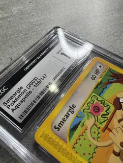 Pokemon Card Smeargle CGC 10 Gem Mint, Aquapolis 109/147 (1A) - Image 5