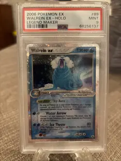 Walrein EX 2006 Pokemon Legend Maker Holo Card 89/92 PSA 9 Mint - Image 1