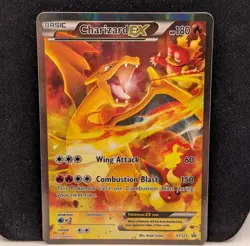 Charizard EX XY121 Black Star Promo Full Art Holo Card - Image 1