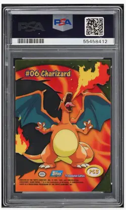 2000 😺 PSA 9 Charizard Topps TV Animation, PC3 Clear Card Pokemon - Image 2