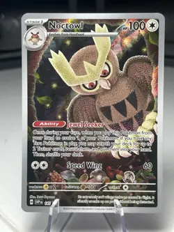 Noctowl SVP #141 - Stellar Crown Black Star Promo - NM - Pokemon Card TCG - Image 1