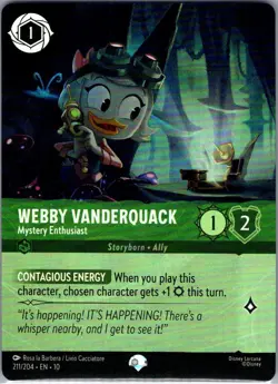 Webby Vanderquack - Mystery Enthusiast (Epic) 211/204 Whispers in the Well - NM - Image 1