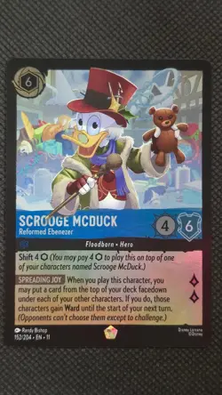 Scrooge McDuck - Reformed Ebenezer 152/204 Winterspell Lorcana Cold Foil - Image 1