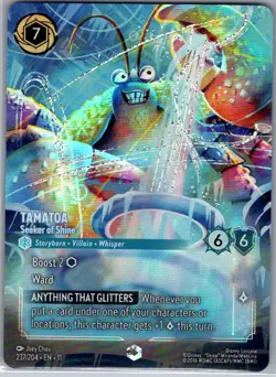 Tamatoa - Seeker of Shine (Enchanted) 237/204 Foil Winterspell - Lorcana - NM - Image 1