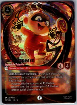Jack-Jack Parr - Incredible Potential (Enchanted) 232/204 Foil Wilds Unknown NM - Image 1