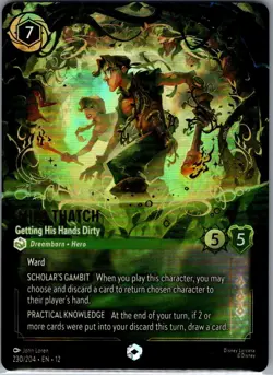 Milo Thatch - Getting His Hands Dirty (Enchanted) 230/204 Foil Wilds Unknown NM - Image 1