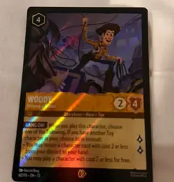 Disney Lorcana Woody Helping A Friend Foil Promo 60/P3 Attack of the vine - Image 1