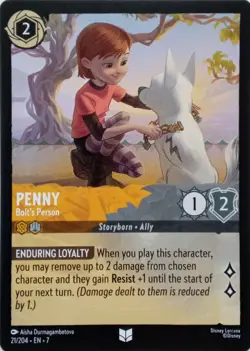 21/204 PENNY BOLT'S PERSON EN7 UNCOMMON DISNEY LORCANA CARD - Image 1