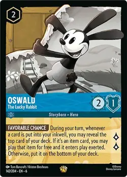 Oswald - The Lucky Rabbit Legendary Azurite Sea 142/204 NM - Image 1