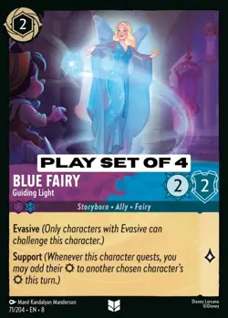 Blue Fairy - Guiding Light (71/204) ☯Play Set of 4☯Lorcana Reign of Jafar - Image 1