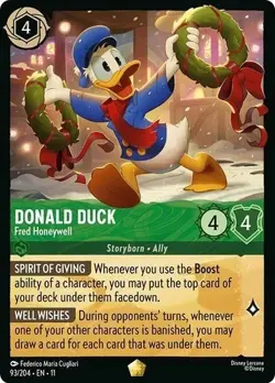 Donald Duck - Fred Honeywell - 93/204. Lorcana Winterspell - Image 1