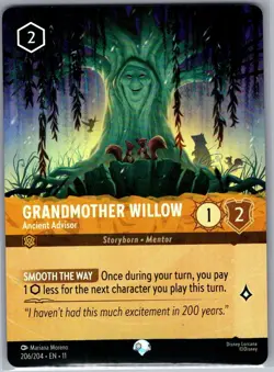 Grandmother Willow - Ancient Advisor (Epic) 206/204 Winterspell - Lorcana - NM - Image 1