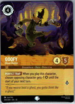 Goofy - Ghost Hunter (Epic) 205/204 Foil Whispers in the Well - Lorcana - NM - Image 1