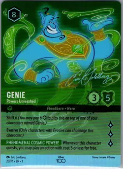 Genie - Powers Unleashed (Alternate Art) 20/P1 Foil Disney100 Promos - NM - Image 1