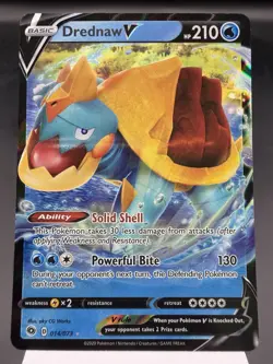 Drednaw V 014/073 - Ultra Rare - SWSH Champions Path Pokemon Card NM - Image 1