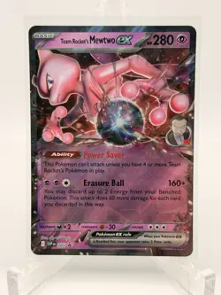 Team Rocket's Mewtwo ex 205 Sv: Scarlet & Violet Promo Cards Holo Pokemon NM ++ - Image 1