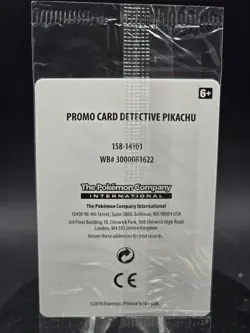Pokemon TCG Detective Pikachu SM190 Stamped Holo Card Sealed - Image 2