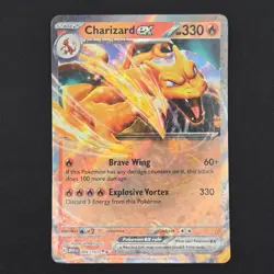Pokemon TCG Card Charizard ex 006/165 S&V 151 Double Rare *English* - NM- - Image 1