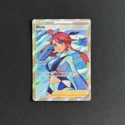 Pokemon TCG Skyla (Full Art) 072/072 Shining Fates Holo Trainer Supporter Card - Image 2