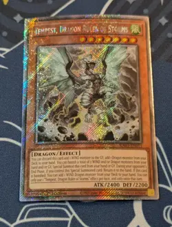 Tempest, Dragon Ruler of Storms (Platinum Secret Rare) RA03-EN011 (NM) - Yugioh - Image 1