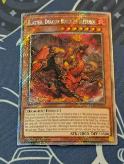 Blaster, Dragon Ruler of Infernos (Platinum Secret Rare) RA03-EN010(NM) - Yugioh - Image 1