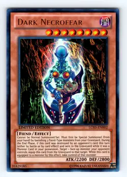 Yugioh Dark Necrofear LC03-EN002 Ultra Rare - NM 💎 - Image 1