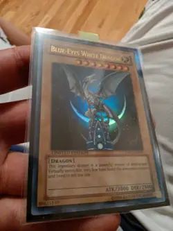 Yugioh PSA 7 NM Blue-Eyes White Dragon YAP1-EN001 Ultra Rare Anniversary Pack - Image 4