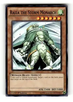 Raiza the Storm Monarch [SR01 - SR01-EN009]Lightly PlayedCommon / Short Print - Image 1