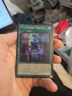 Yugioh Nightmare Throne MP25-EN072 1st Prismatic Secret Rare - Image 1