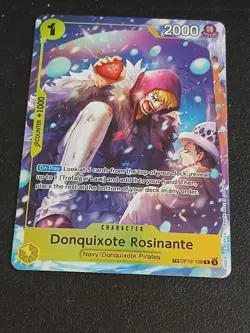 One Piece Donquixote Rosinante OP12-108 TR Treasure The Azure Sea's Alt Art NM - Image 1