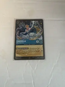 Disney Lorcana Cinderella 155/204 Legendary Regular Sapphire Whispers in the wel - Image 1