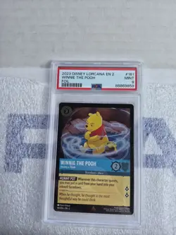 Winnie the Pooh- Having a Think 159/204 PSA 9 MINT Foil Rare Disney Lorcana - Image 1