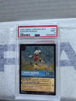 2024 DISNEY LORCANA EN 3-INTO THE INKLANDS FOIL #154 SCROOGE MCDUCK PSA 9 - Image 1