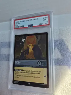 2023 Disney Lorcana - The First Chapter 1 Foil Simba Future King PSA 9 - Image 1