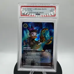 Disney Lorcana Daisy Duck Paranormal Investigator Promo Foil #24 PSA 9 EN 2025 - Image 1