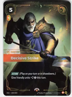 Decisive Strike Foil Promo Riftbound Organized Play Promotional Cards 024/024 NM - Image 1