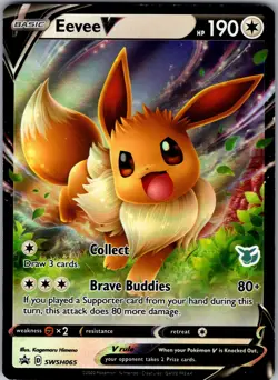SWSH: Sword & Shield Promo Cards #SWSH065 Eevee V - Image 1