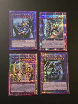 Yugioh Dragon Knight Quarter Century Secret Rare Set ALL 4 Cards Included 600682787291 - Image 2