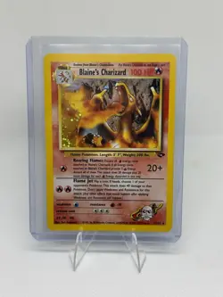 Pokemon TCG Blaine's Charizard 2/132 Gym Challenge Holo Card Rare Swirl 🌀 - Image 1