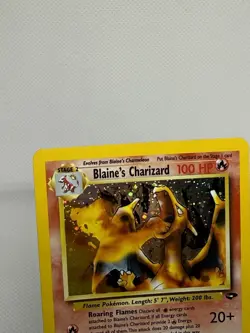 Pokemon TCG Blaine's Charizard 2/132 Gym Challenge Holo Card Rare Swirl 🌀 - Image 4