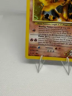 Pokemon TCG Blaine's Charizard 2/132 Gym Challenge Holo Card Rare Swirl 🌀 - Image 5
