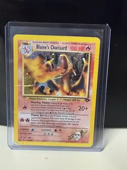 Pokemon TCG Blaine's Charizard Gym Challenge Holo Rare 100HP 2/132 - Image 1
